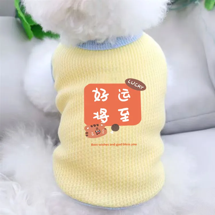 猫咪小狗狗衣服秋夏薄款比熊法斗网红宠物柯基泰迪博美小型犬