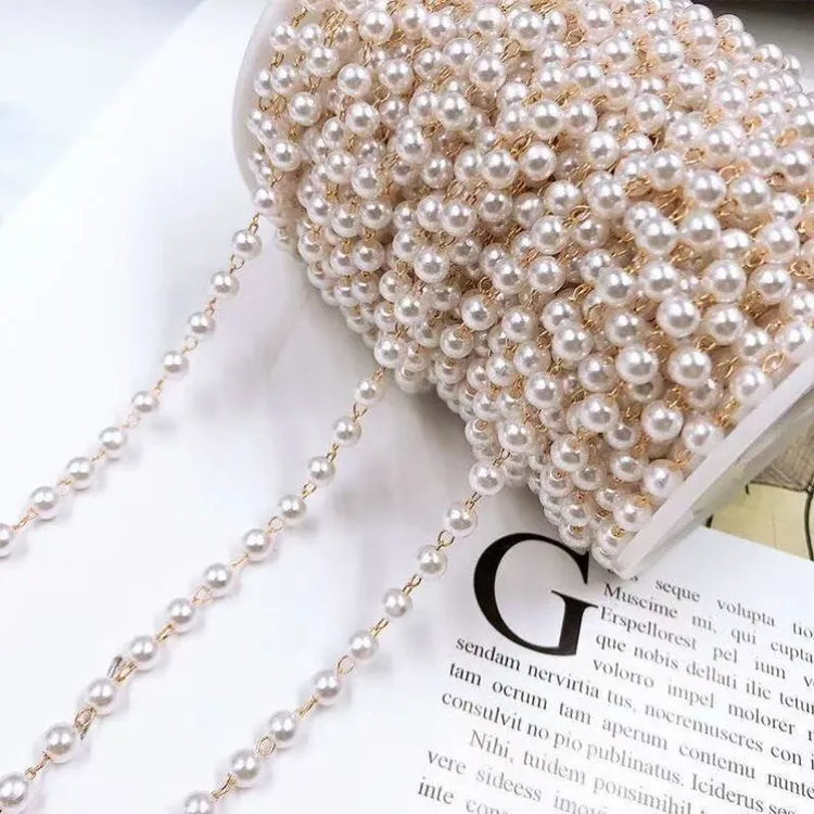 有文精选 4毫米KC金珠链 可用于手工DIY制作材料