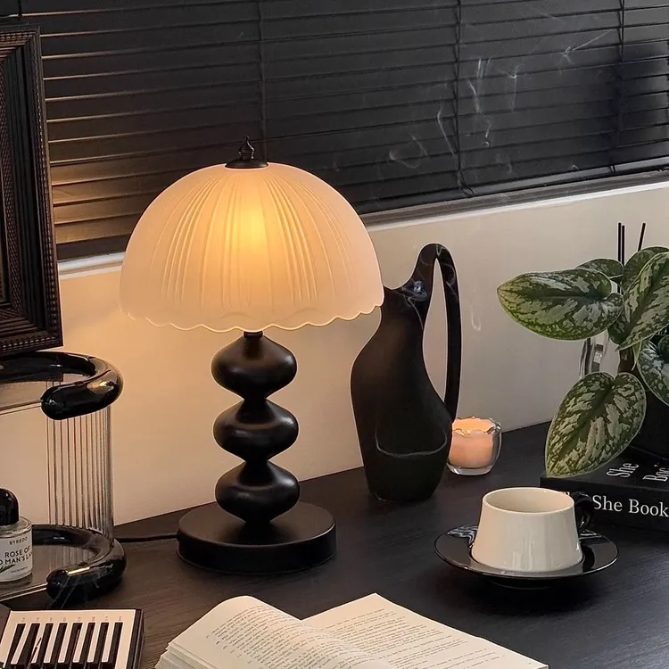 中古风床头台灯卧室书房床头灯温馨葫芦美式侘寂风夜灯卧室睡眠灯