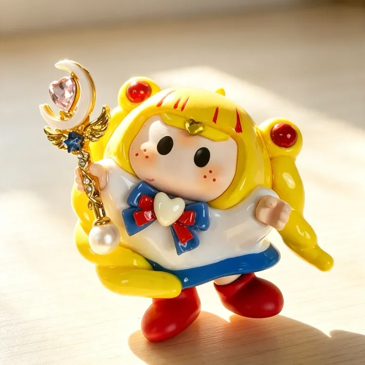 奶包美少女【蓝色】手工改娃手机编绳挂件手机链【预定】