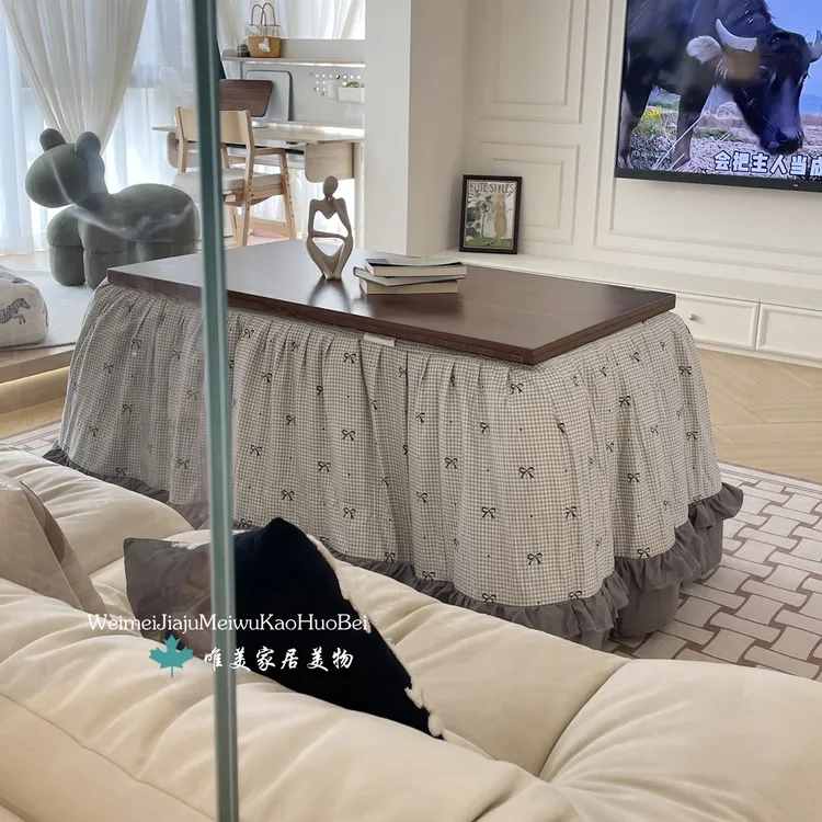 脱胆烤火被子加厚长方形电取暖桌罩可拆洗电炉罩烤火罩茶几被罩