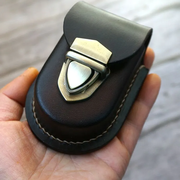 折叠老花镜眼镜盒真皮眼镜包袋加厚头层牛皮便携式耐用手工定制