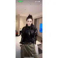 RUYIFASH黑色短款皮外套