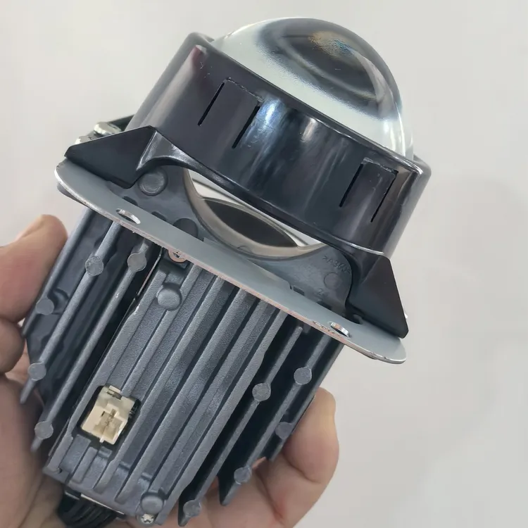 品牌激光LED透镜灯改装双直射电动摩托车汽车灯1个（无配件）
