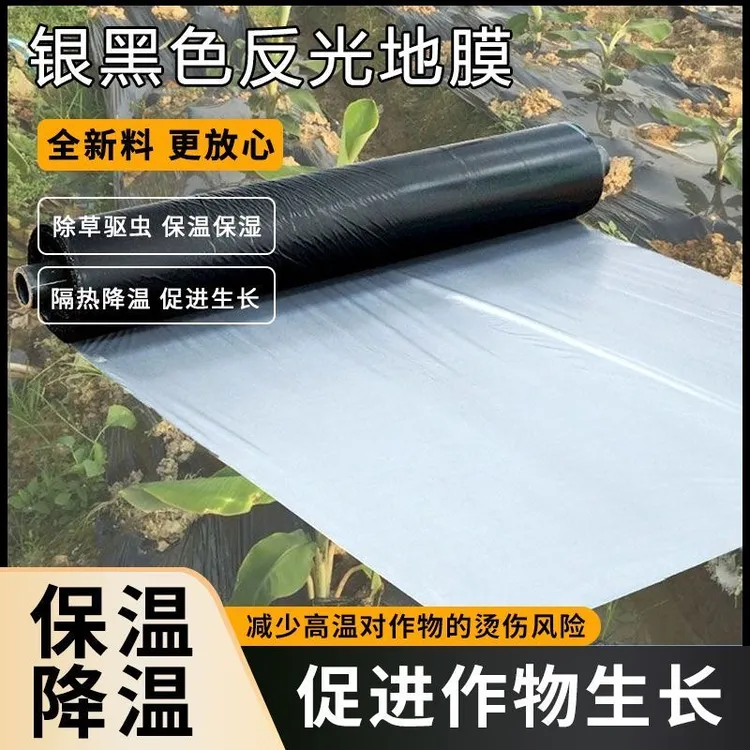 银黑双色农用薄膜地膜加厚防水反光厂家直销批发覆盖除草保湿塑料商品图