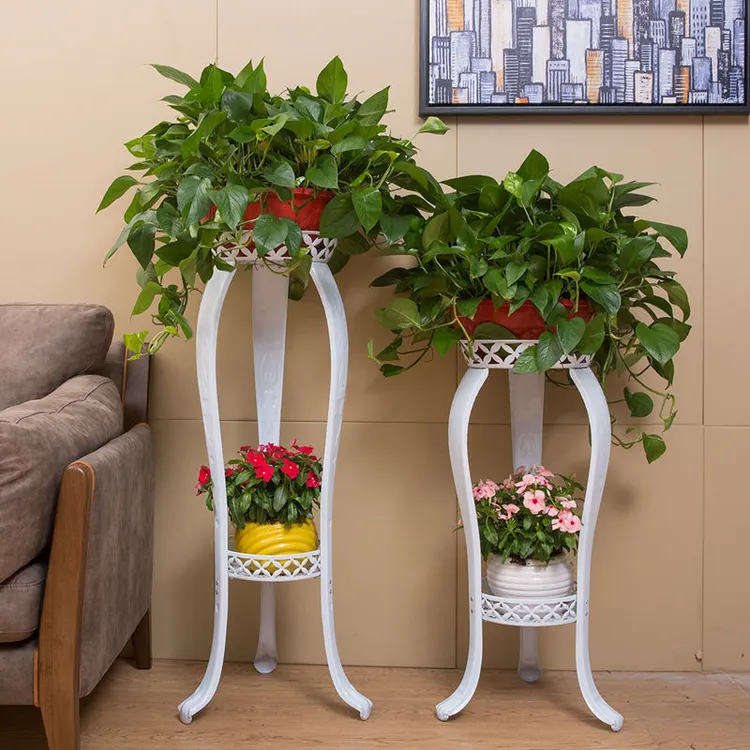 花架子绿萝置物架阳台花架客厅落地式室内吊兰长藤专用铁艺欧式