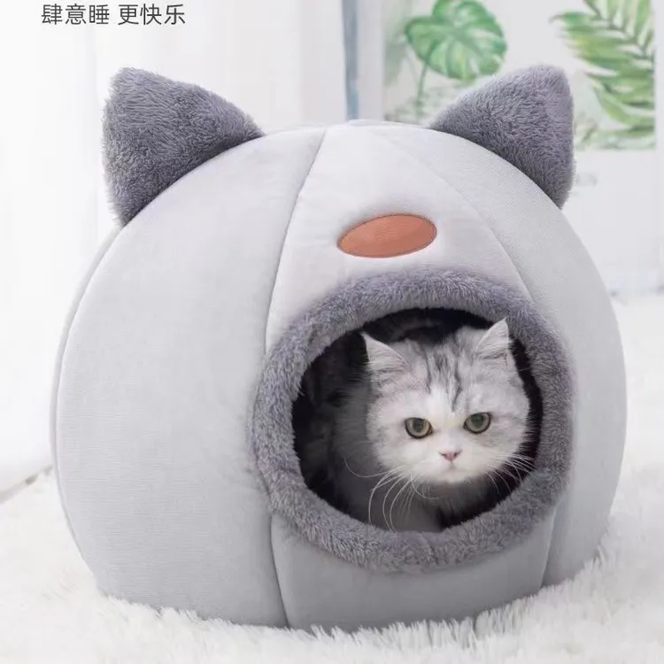 猫窝冬天保暖封闭式安全感四季通用猫房子屋别墅狗窝宠物仿真猫咪