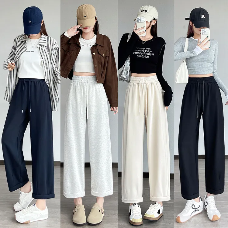 【初秋新款】垂顺显瘦高腰休闲裤小个子定制款八分九分裤亲肤舒适