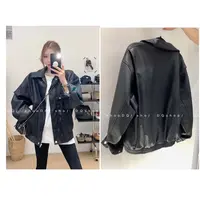 【 邂逅东京】 后背立体感皮衣外套