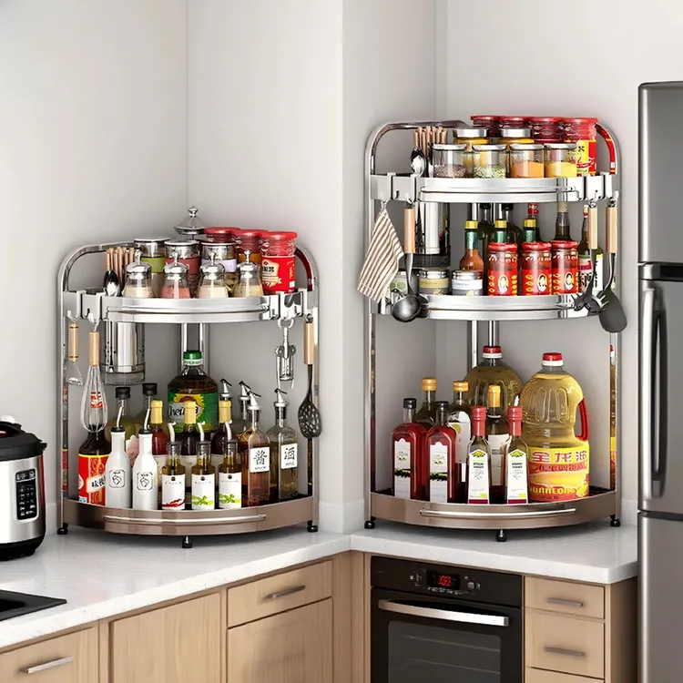 厨房置物架家庭厨房用品调料架厨房收纳整理神器家里厨房必备用品