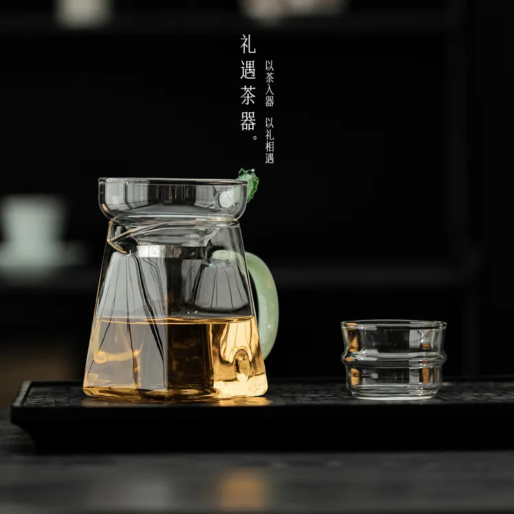 大容量日式耐热玻璃公道杯高档手工分茶器加厚家用透明茶海茶具