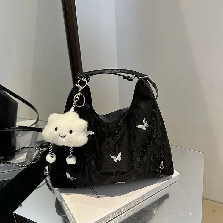 【一包三背】时尚托特包大容量单肩双肩斜挎蝴蝶冰川纹夏季百搭女包