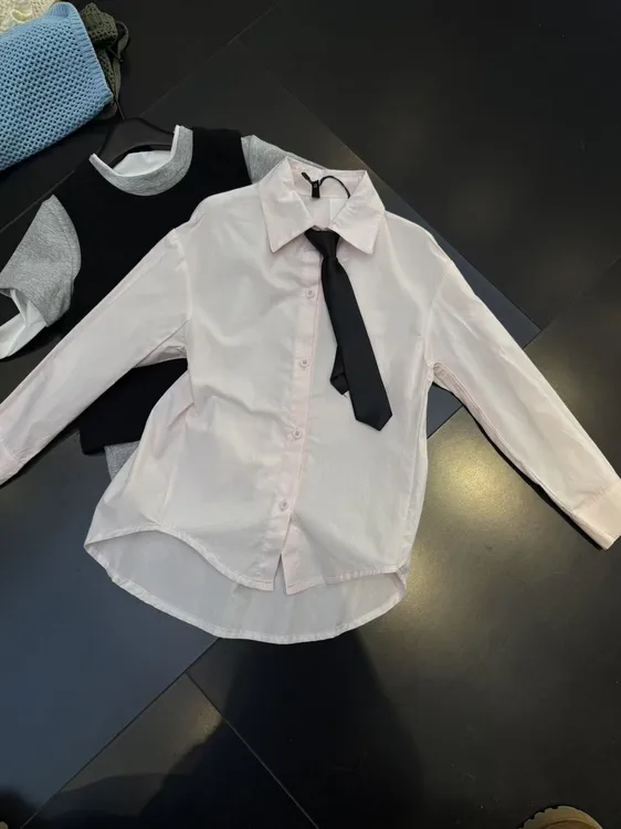 魏2025【Y】2月8日 儿童男童女童时尚宽松粉色衬衫8019-