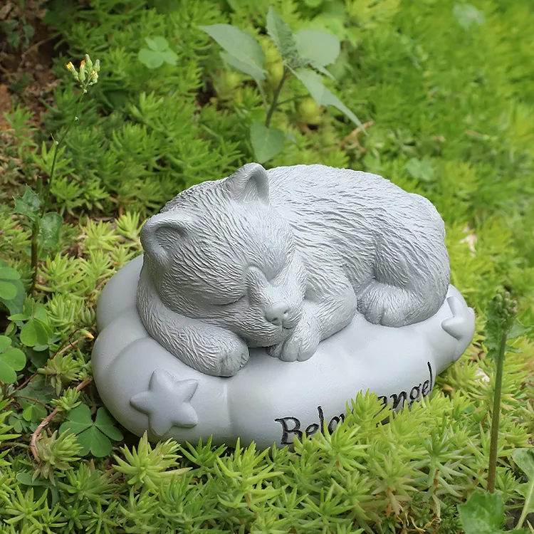 宠物安睡户外庭院纪念碑爱宠狗狗猫咪去世怀念悼念宠物伊丽莎白圈
