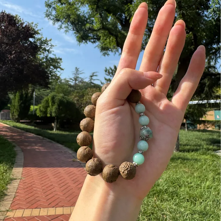 【翠影一痕】醒脑香珠 纯手搓中药手串 经典香方无添加