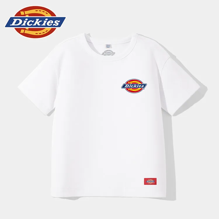 Dickies童装男童短袖t恤夏款2025新款儿童纯棉半袖男孩时尚体恤衫