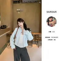 【三三】（轻氧系） babyblue早秋少女RL刺绣慵懒松弛感夹克外套