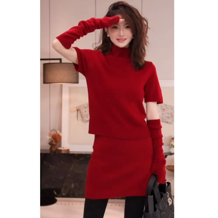 yiyiya.Guo艺艺吖【时髦女主】新款时尚羊毛三件套100416SS52