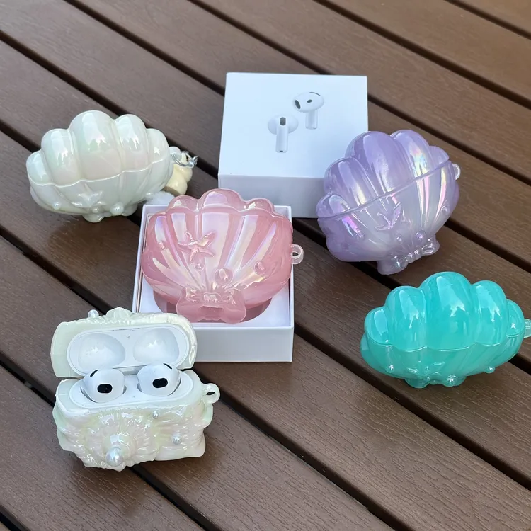 欧克里里炫彩镭射贝壳耳机套Airpods4代保护套ProPro2耳机壳1/2/3