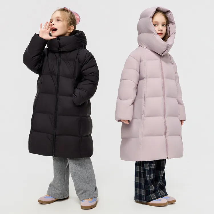 儿童羽绒服女童中大童2025新款中长款洋气冬季加厚保暖童装外套