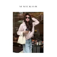 MMEKOR“水蜜桃”衬衫 2025新款活力常青藤连帽上衣 89039