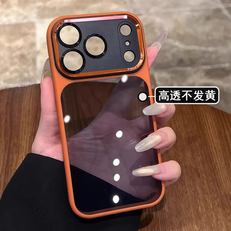 金属镜头适用苹果17promax手机壳简约高级感iphone17Pro男女防摔