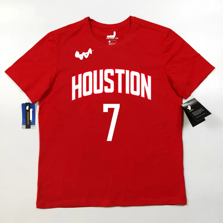 夏季爆款【欧文杜兰特哈登】火箭篮网凯尔特人球星速干纯棉短袖