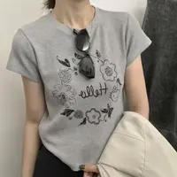 C/89016 韩系简约百搭显瘦卡通印花短袖T 9-27