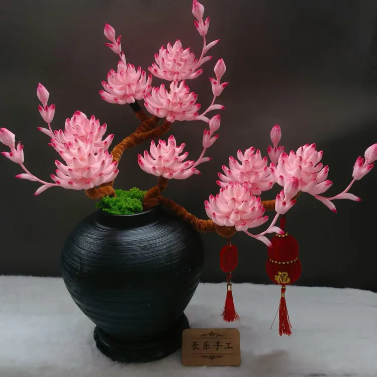 加密扭扭棒出水芙蓉多肉材料包diy手工