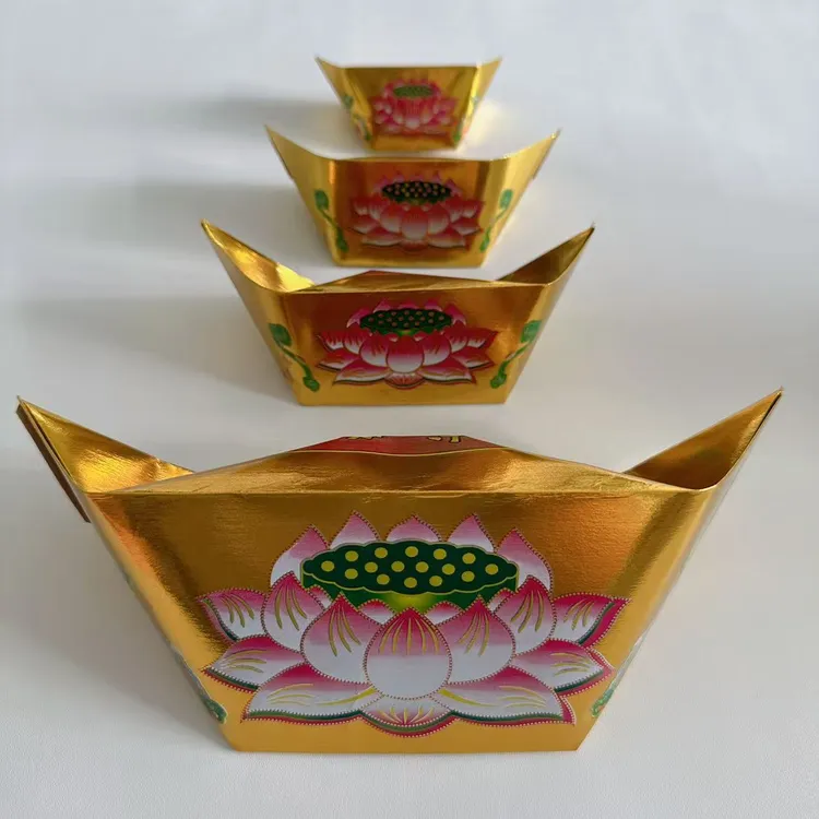 彩印加厚款莲花半成品12*15 16*19 19*21 28*31手工制作各种尺寸