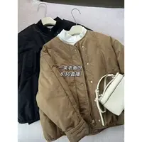 R 2025年秋季新品 圆领棉服棉衣外套女 韩版宽松百搭1662