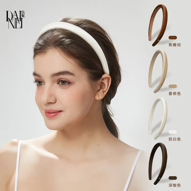 DAINEI新款气质压发白色发箍时尚发饰头饰网红百搭复古法式头箍女