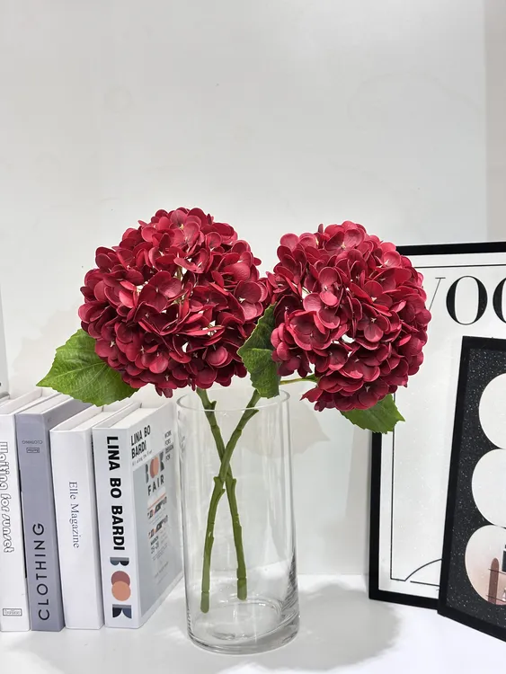 高级感手感保湿绣球仿真花婚庆花艺装饰假花居家摆件仿真绣球花