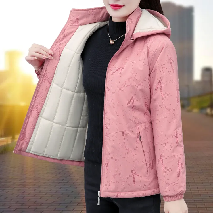 【官方】啄木鸟秋冬新款冲锋衣棉服女2025爆款防风保暖加绒加厚外套
