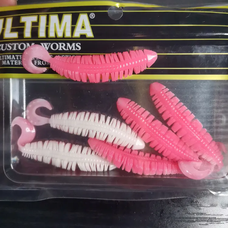 毛毛虫大卷尾7.5厘米牙鲆鱼过路黑黄鱼船钓路亚饵加入大量诱鱼剂