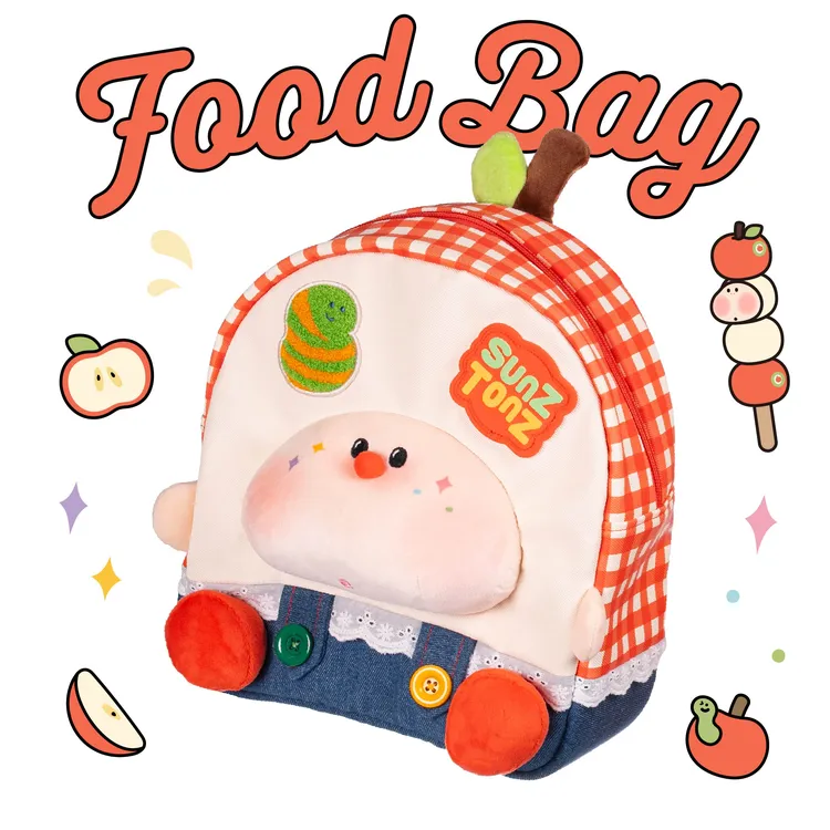 三尺童子苹果长小虫玩具背包