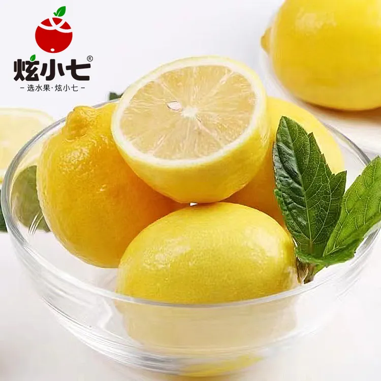 四川安岳柠檬当季现摘切片10个装皮薄多汁新鲜水果榨汁奶茶包邮