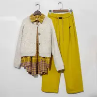 【套装】秋季高档三件套设计感时装女装服装9655[XSLF]J