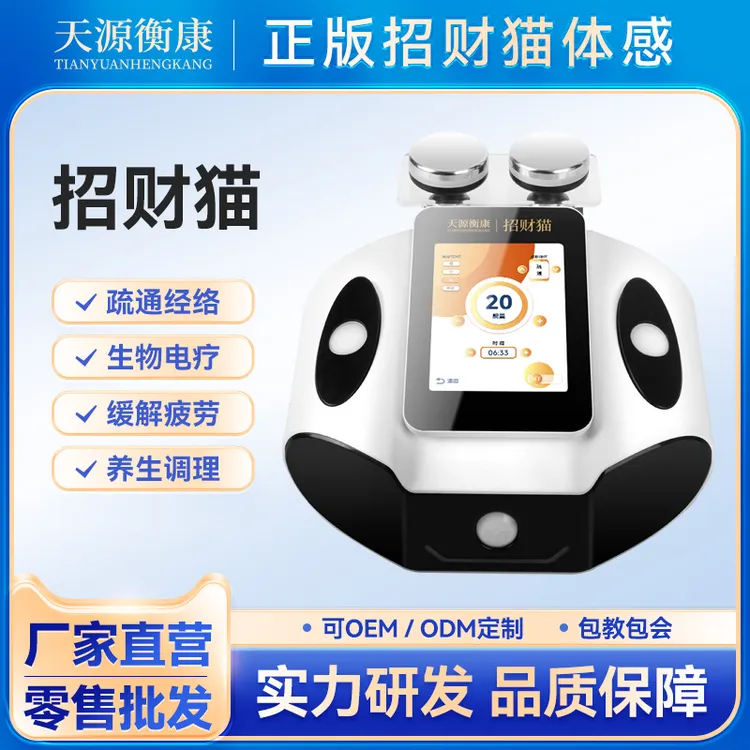 天源衡康招财猫仪器三通大师养生微电肩颈经络疏通调理按摩仪