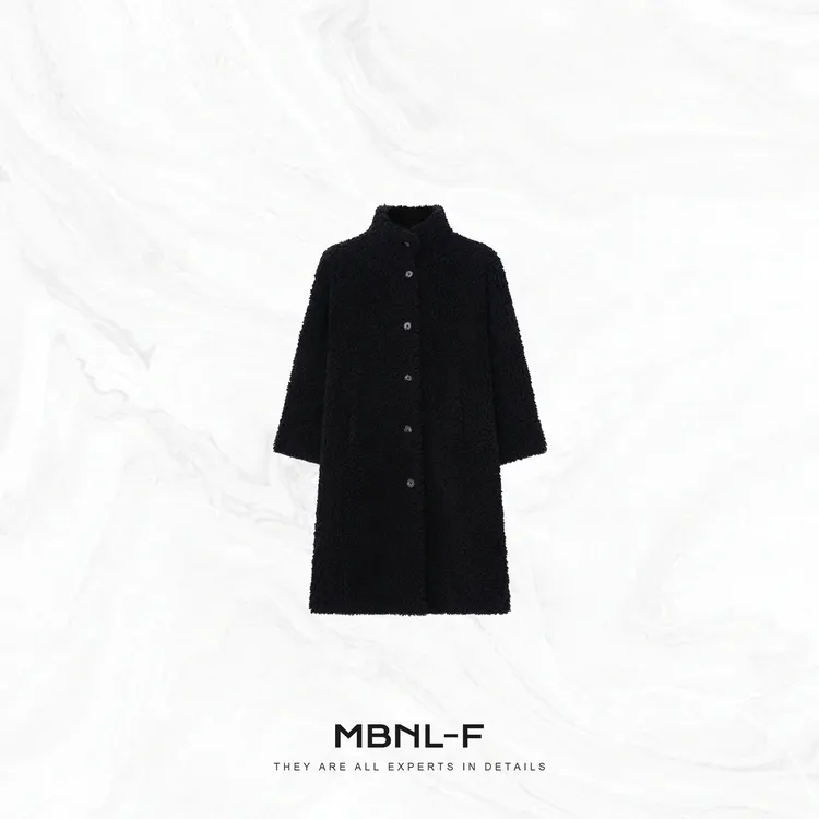 MBNL-F 小泰迪 100%羊毛经典时尚毛绒羊毛外套 秦磊XM-WT17722