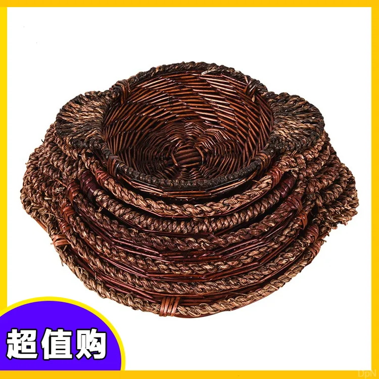 防烫粗陶陶瓷餐具商用复古双耳隔热手工仔煲篮砂锅黑色家用防烫