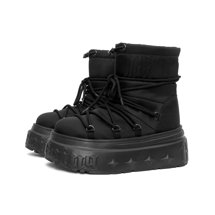 1807INF-010 GOTHIC SNOWBOOTS 哥特雪地靴(超高帮)黑色厚底保暖