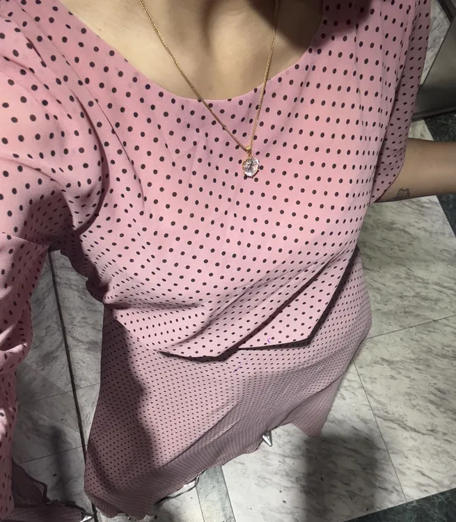 粉色新款秋夏天绣连衣裙