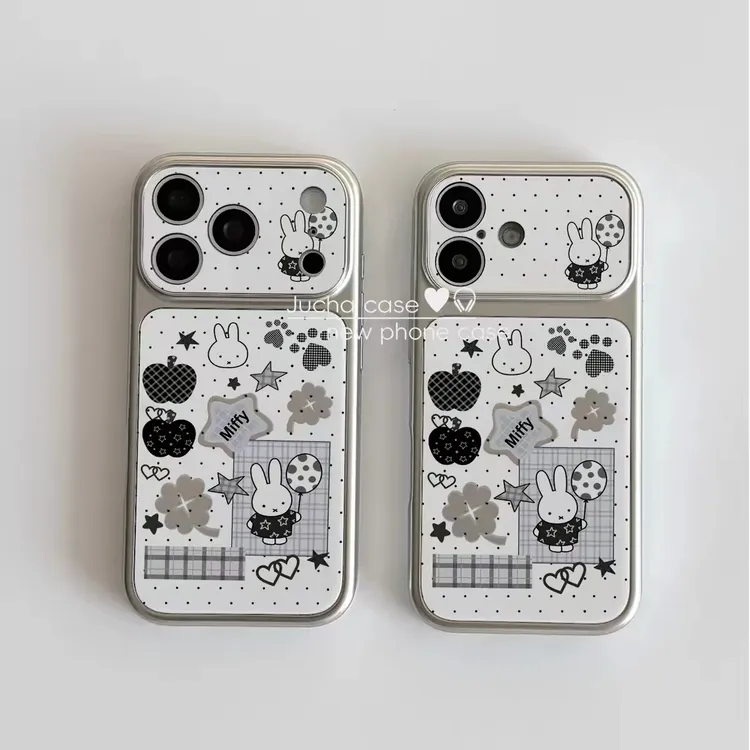 磁吸ins米菲兔适用苹果17promax手机壳16iPhone15全包14大视窗13