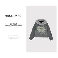 【啊浩私服】冬季新款时尚烫钻休闲百搭外套#1110