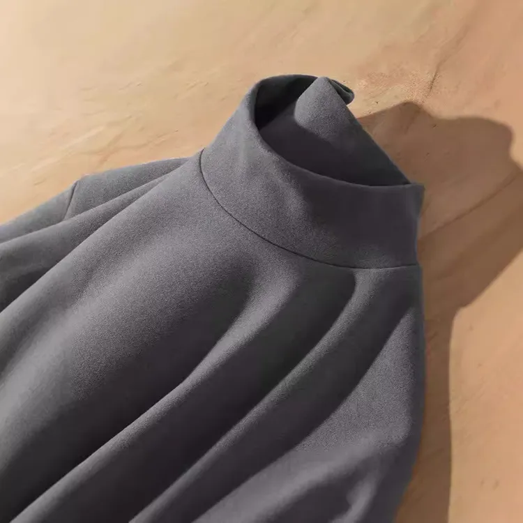 休闲半高领毛衣打底衫女内搭秋冬新款显瘦修身收腰百搭保暖加绒