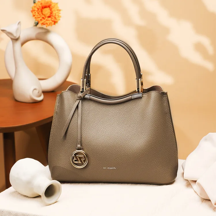 红蜻蜓｜【新年礼物】皮质女包气质百搭手提包柔软大容量