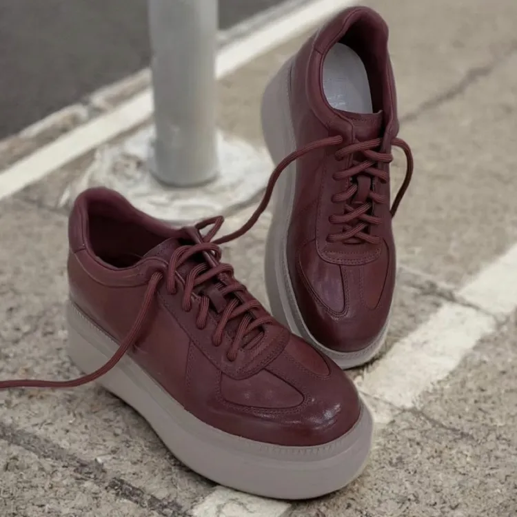 「羽之瞳+」秋冬新品 牛皮休闲 老粉收