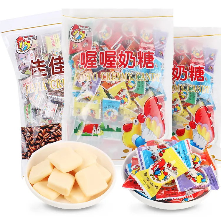 WoWo/喔喔 方块奶糖老式糖果结婚庆喜糖婚糖年货8090童年经典回忆