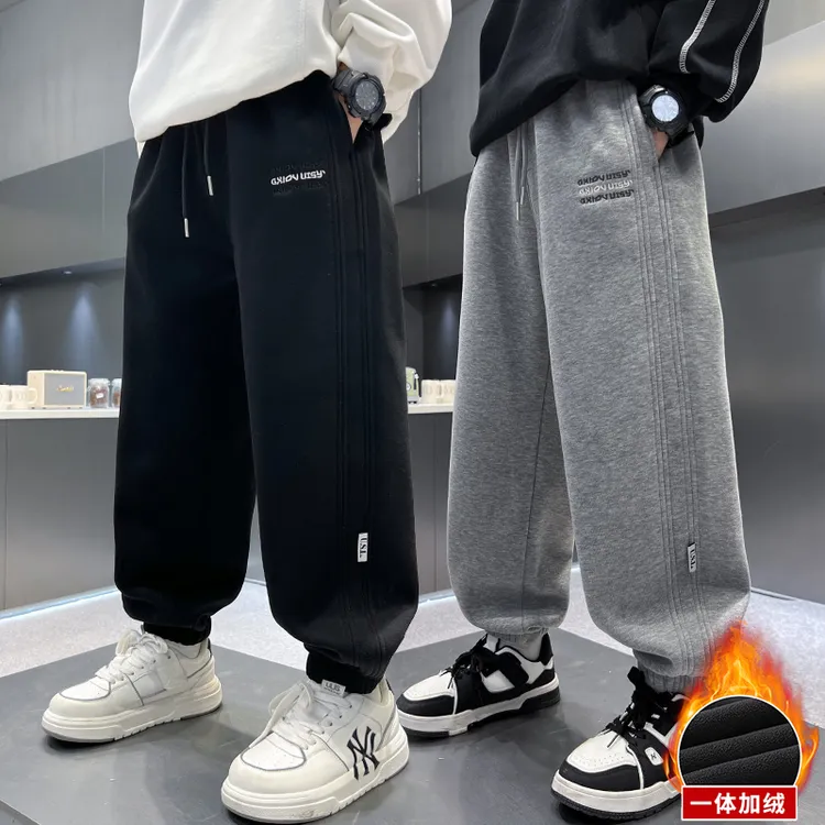 男童裤子秋季运动2025中大童休闲长裤宽松儿童百搭卫春秋男孩洋气